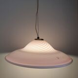 Pink Murano swirl pendant light