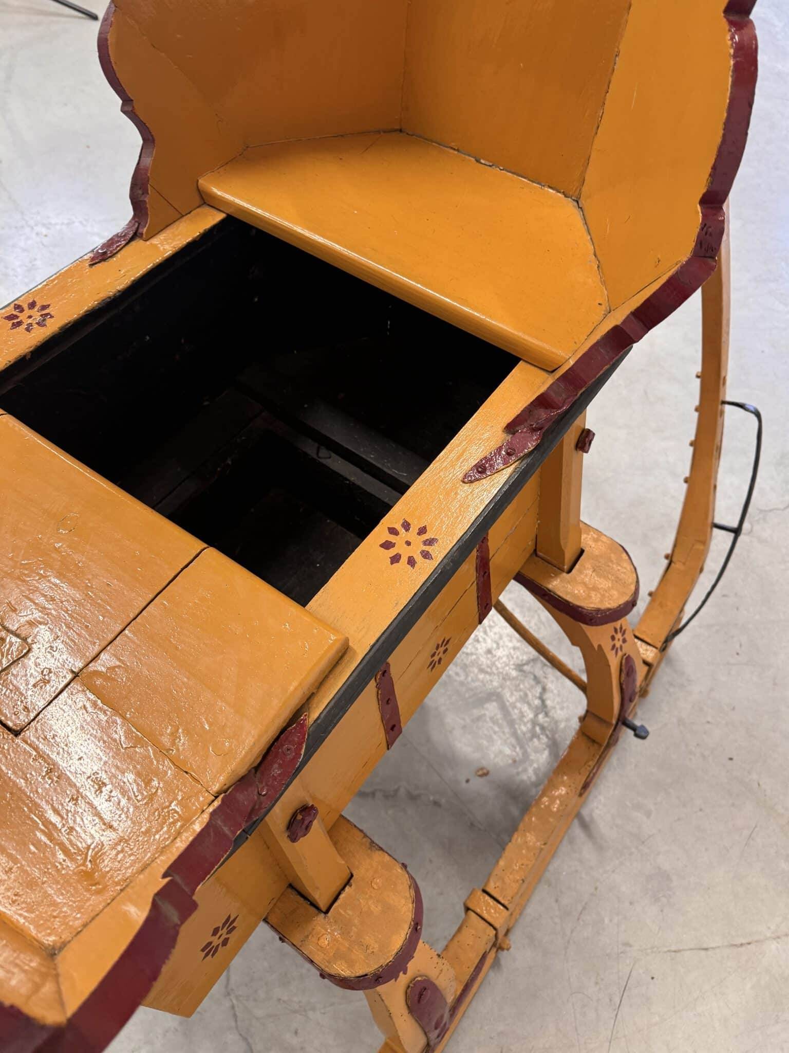 Old wooden sleigh – called "Troika"