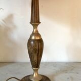 Vintage leather and brass lamp the Tanner