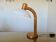 Lampe scandinave articulée en pin et plastique 1970