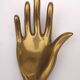 Cendrier vintage en bronze figurant une main