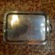 Silver metal tray