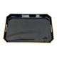 Japanese tray in black and gold lacquered wood