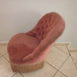 Pink padded toad chair
