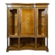 Vintage Bookcase with Brass, 1930s