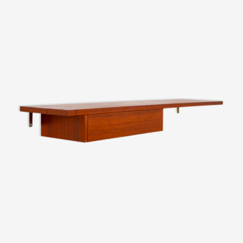 Hanging console / scandinavian teak shelf 1960s