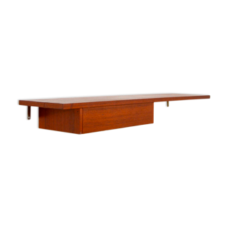 Hanging console / scandinavian teak shelf 1960s