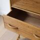 Vintage rattan secretary