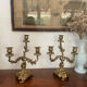 Paire de chandeliers en bronze