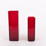 Pair of Scandinavian design vases from Monica Bratt for Reijmyre, Sweden 1950’s