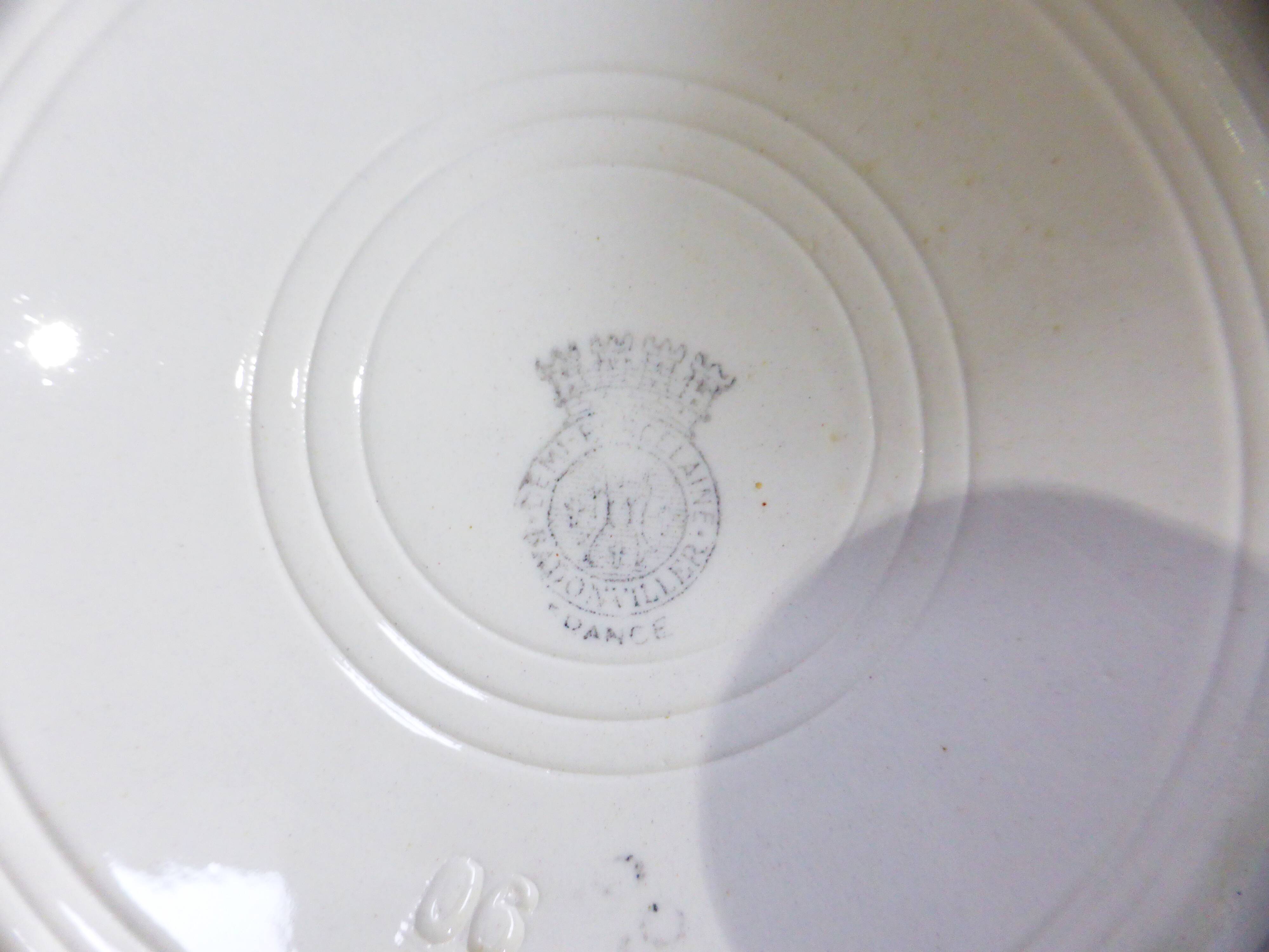 4 vintage Badonviller deep plates 211235