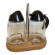Emsa sugar creamer and sprinkler wood support