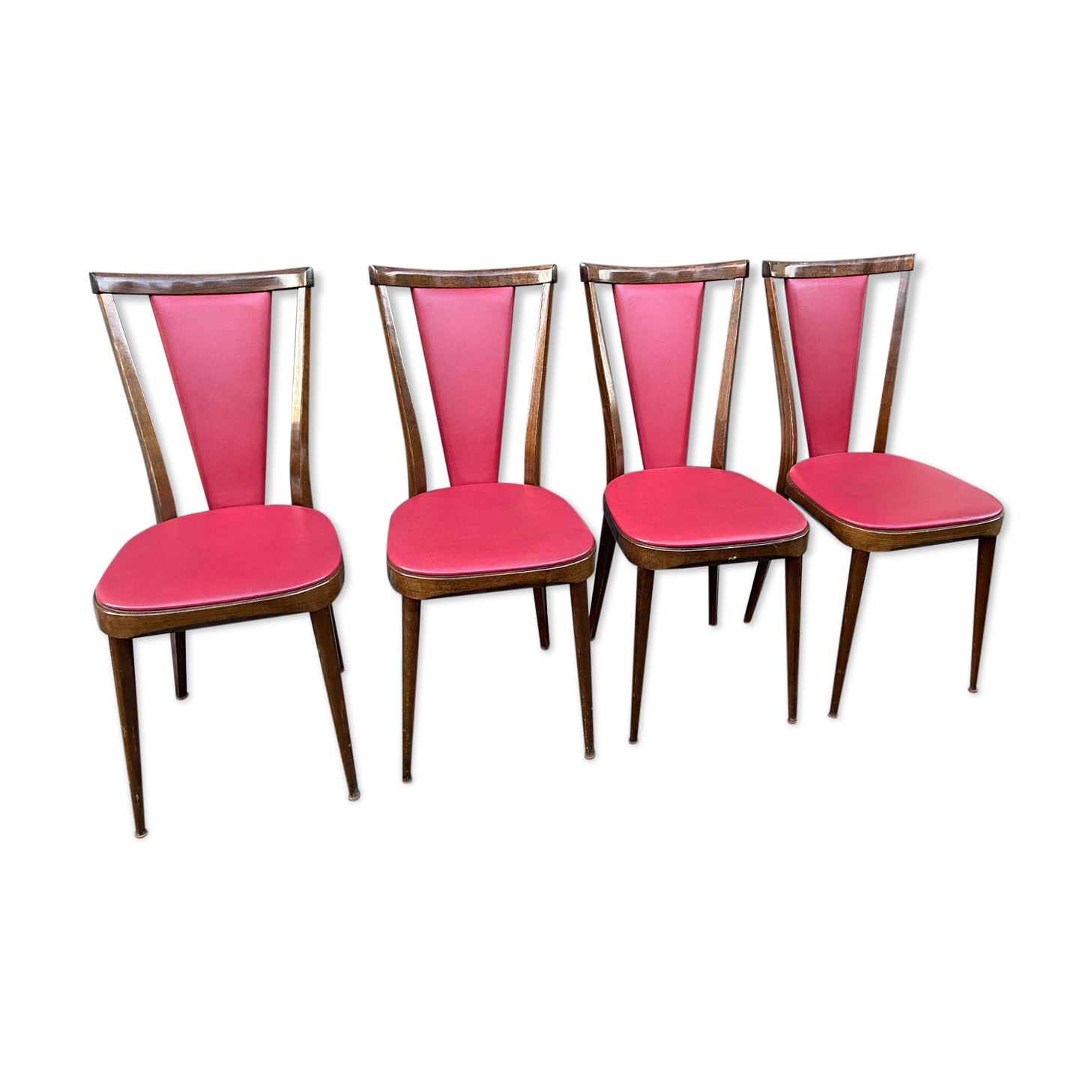 4 chairs Art Deco 1950