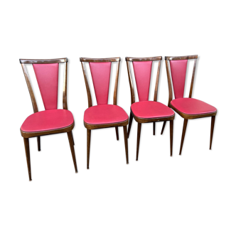 4 chairs Art Deco 1950