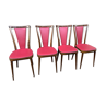 4 chairs Art Deco 1950