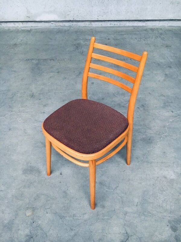 Mid-Century Modern Dining Chairs from Ton, Czechoslovakia, 1968, Set of 4