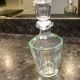 Carafe vintage en verre à 12 pans avec son bouchon