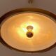 Large Danish Brass Pendant Light