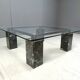 Vintage black marble coffee table by Artedi, 1970s