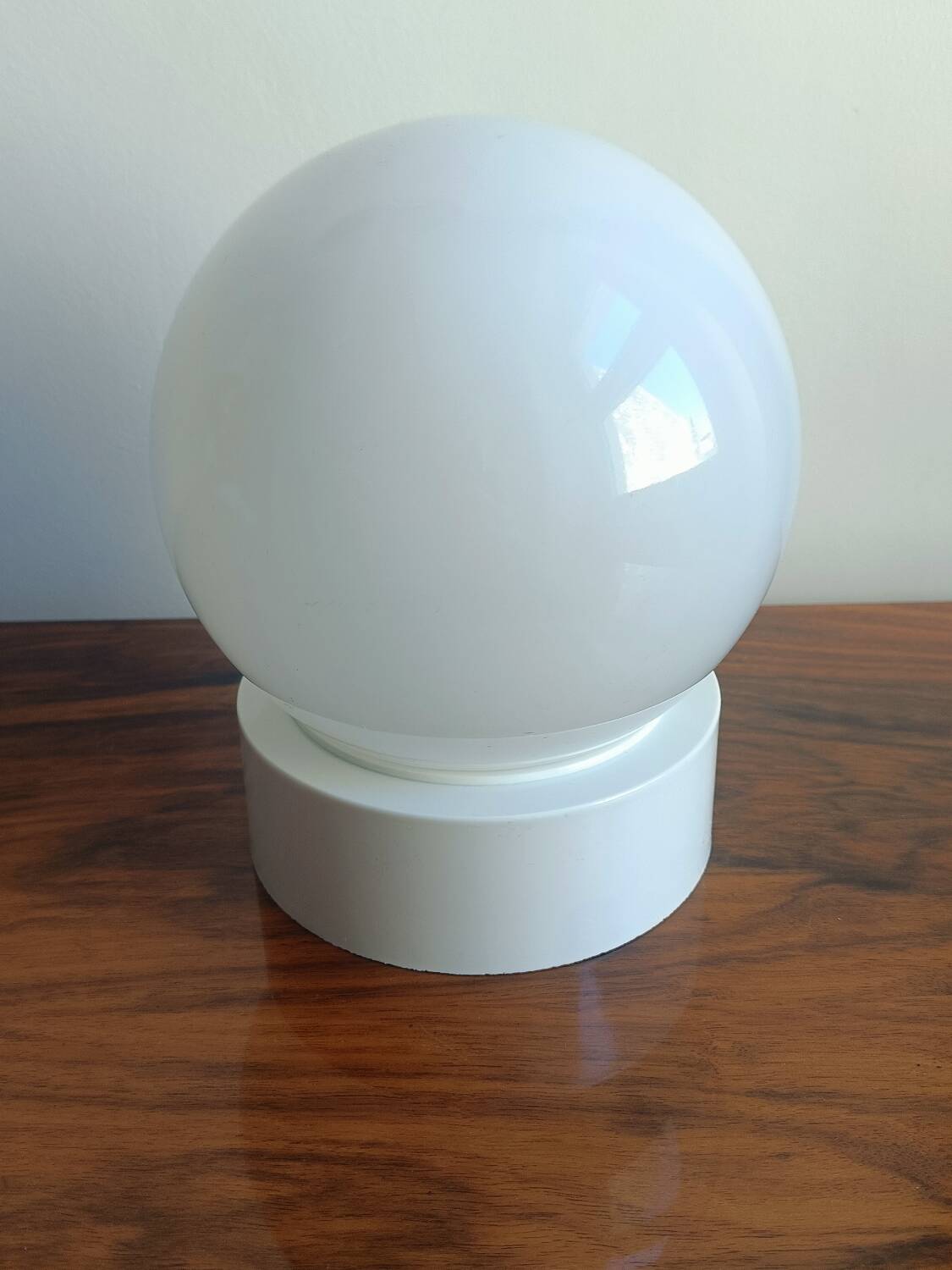 Opal glass globe ceiling light