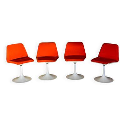 4 chaises tulip - Börje Johanson