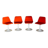 4 chaises tulip - Börje Johanson