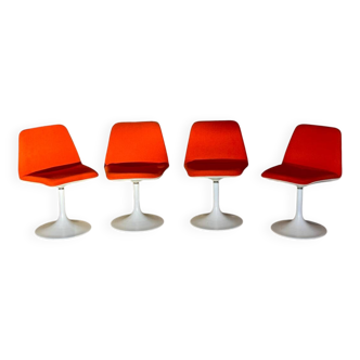 4 chaises tulip - Börje Johanson