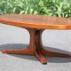 Table basse Baumann, table bois pied étoile, table basse vintage, table de salon, 70's
