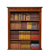 Edwardian Mahogany and Inlaid Open bookcase
