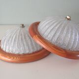 Pair of vintage wall lamps by Massive Belgium 1960