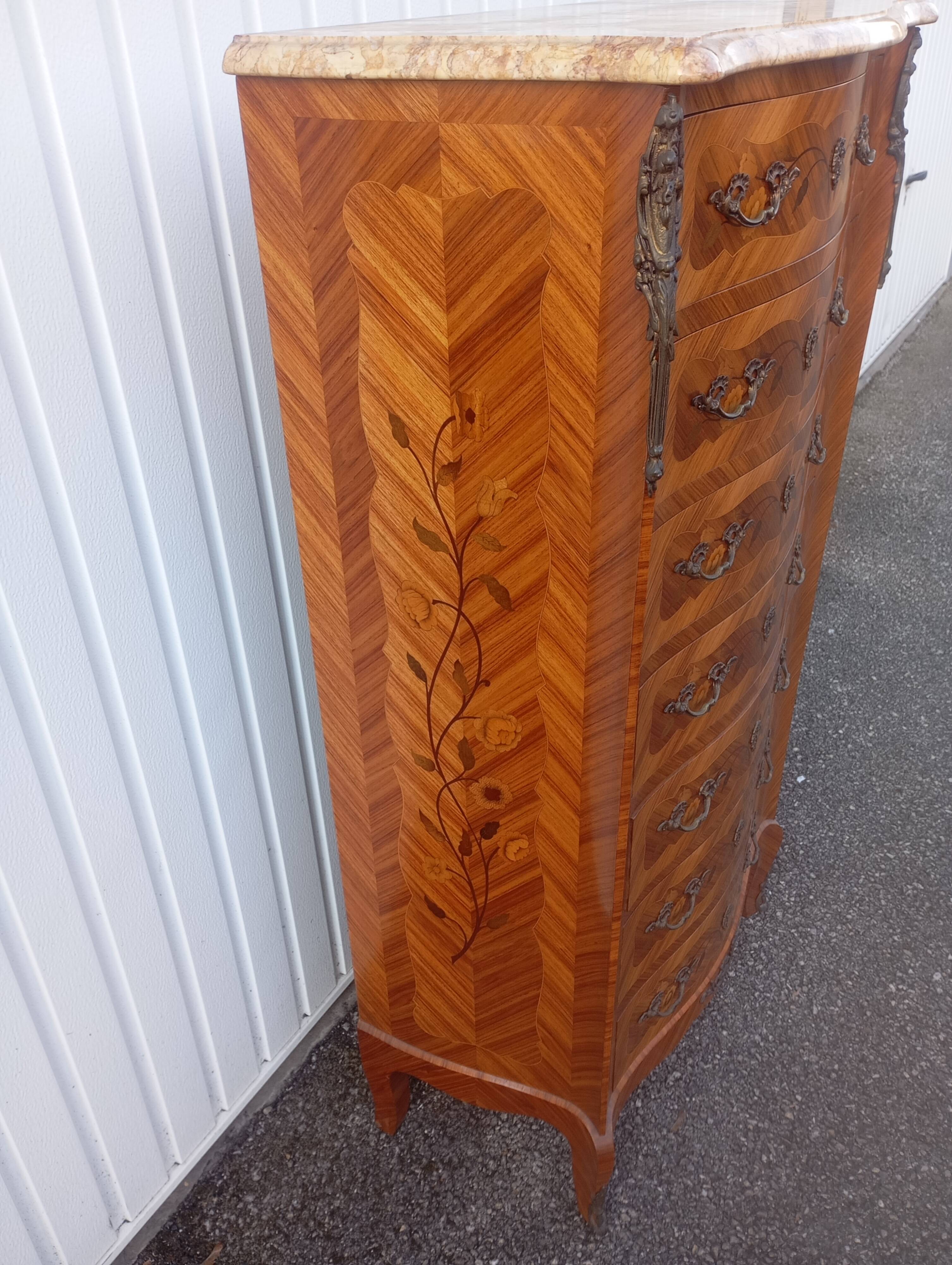 Louis XV style chest of drawers