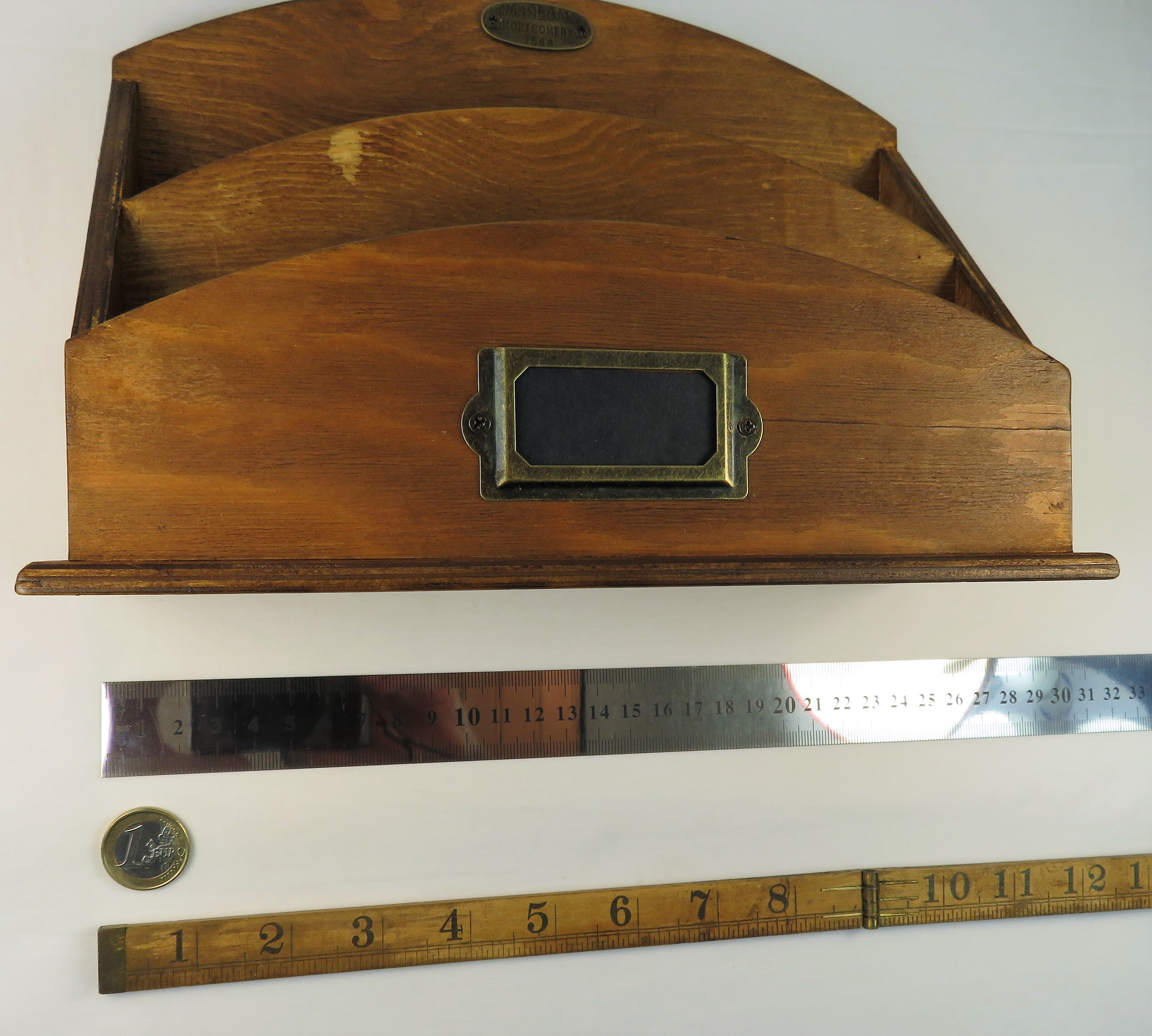 Wooden desk organizer