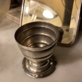 Silver and silver plated egg cup set