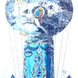 Wooden frame (310X225)mm The Aero-Balloon called "Tour de Calais"