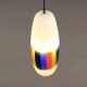 1960s vintage suspension attributed to Massimo Vignelli in glass.