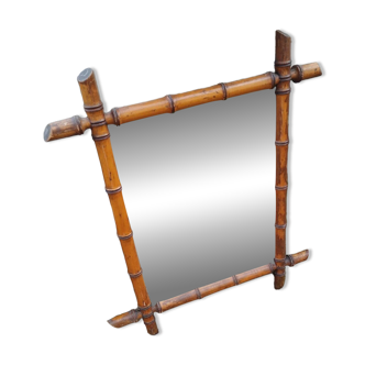 Old bamboo style mirror