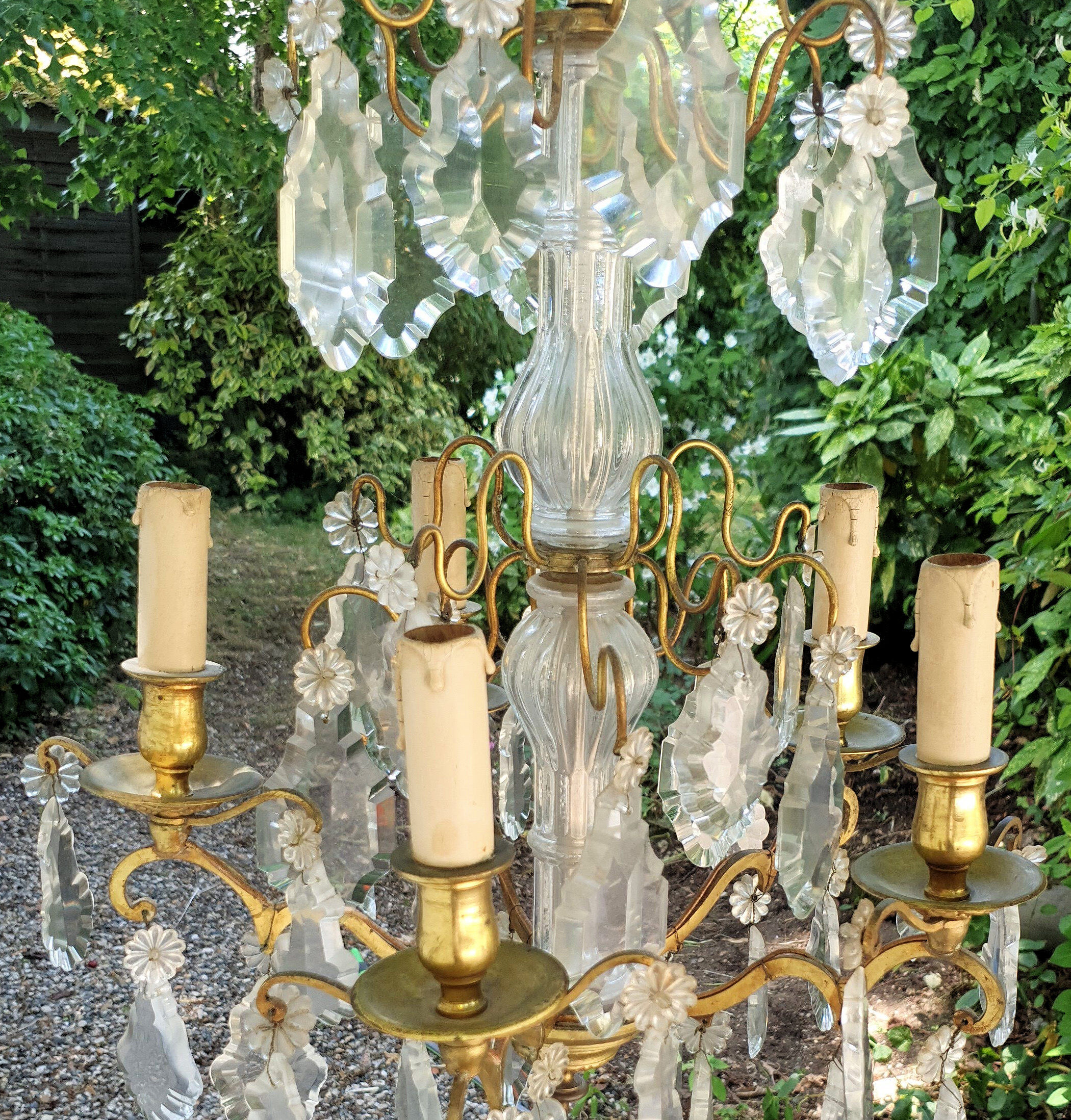 Chandelier with Pampilles style Louis XV France twentieth century