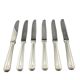 Set of 6 Christofle Cheese Knives - America Model by Luc Lanel