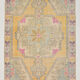 Tapis turc jaune oriental, 137x211cm