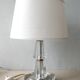Lamp Art Deco glass and brass 40 years