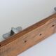 Wall coat rack in wood and metal