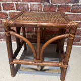 Rattan nesting table