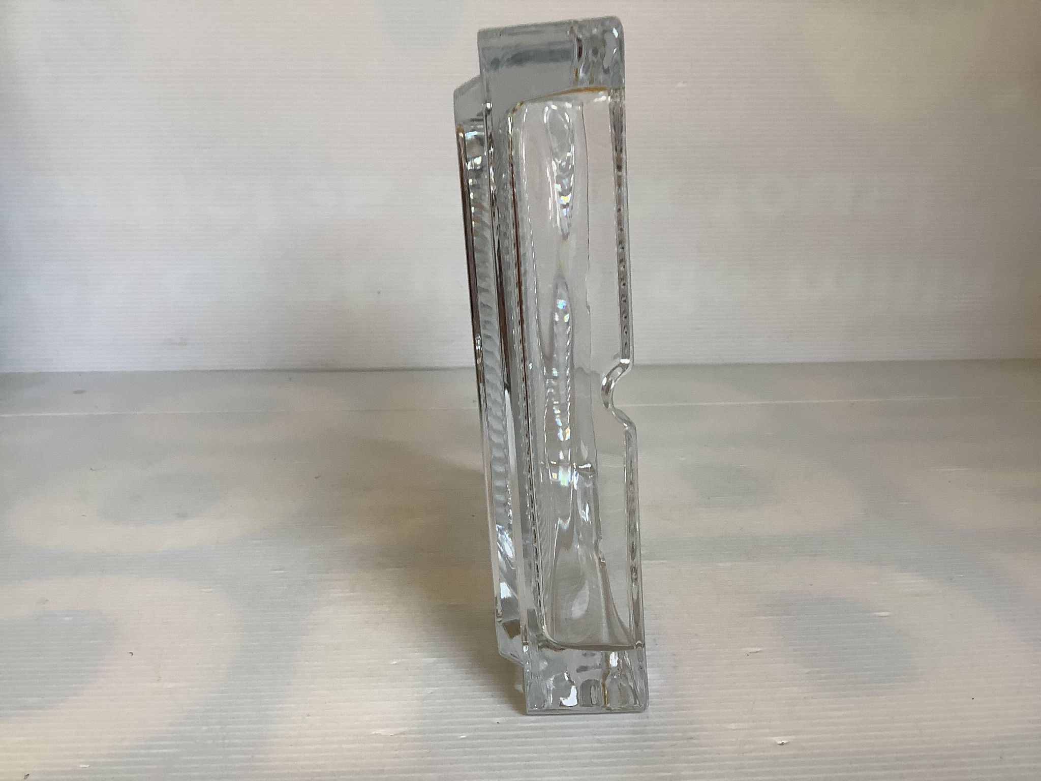 Large crystal ashtray and pocket tray.