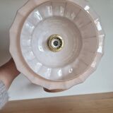 Art Deco wall lamp in marbled pink Clichy glass