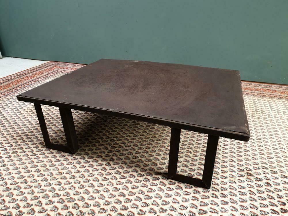 Industrial coffee table steel