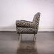 Italian leopard print fabric sofa