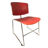 Série 6 chaises bureau design Steelcase X Max Stacker 1970’