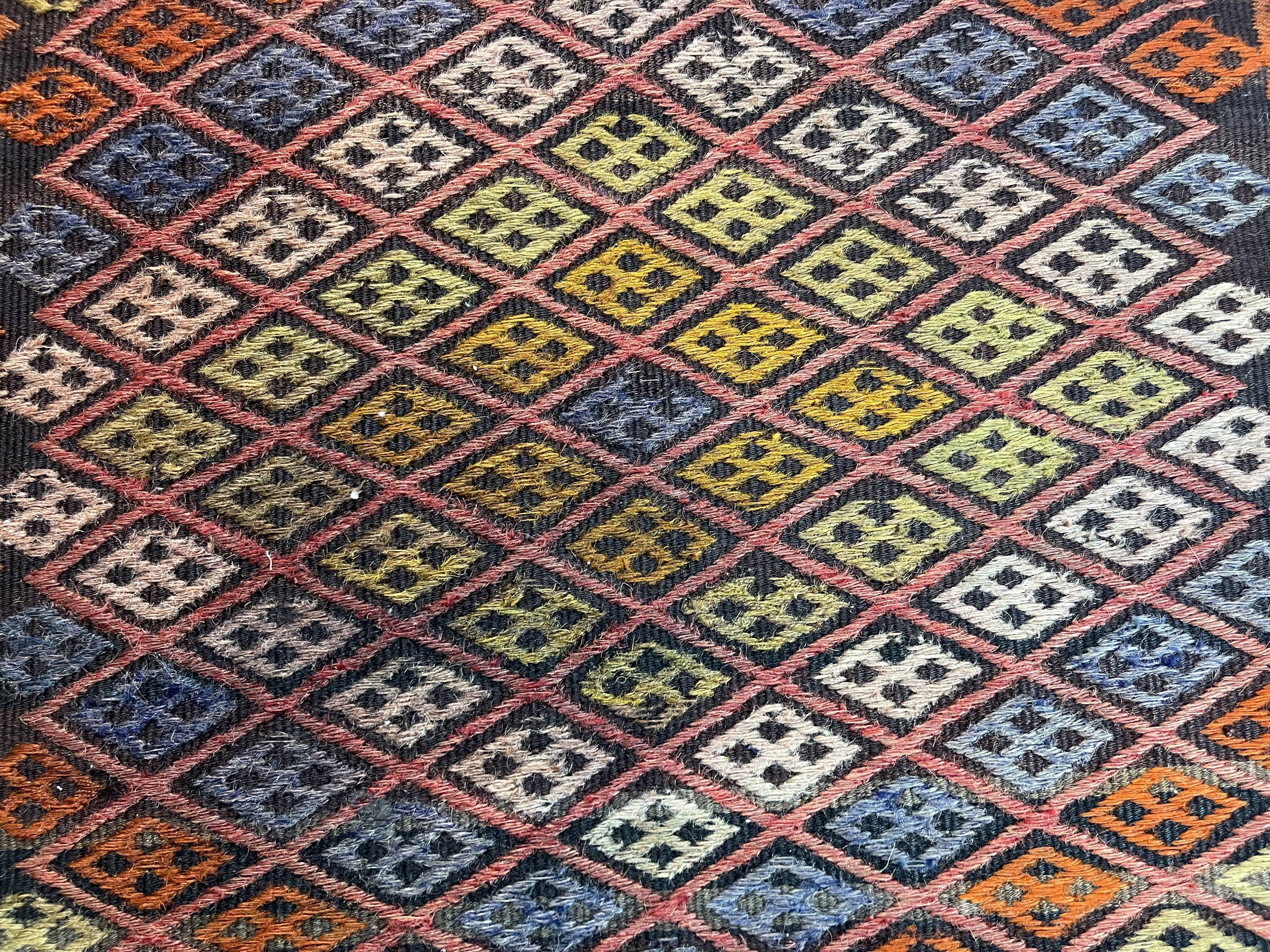 Vintage Turkish Kilim Rug , 77 x 50 cm