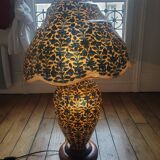 Camel leather lamp