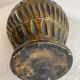 Ringed terracotta vase